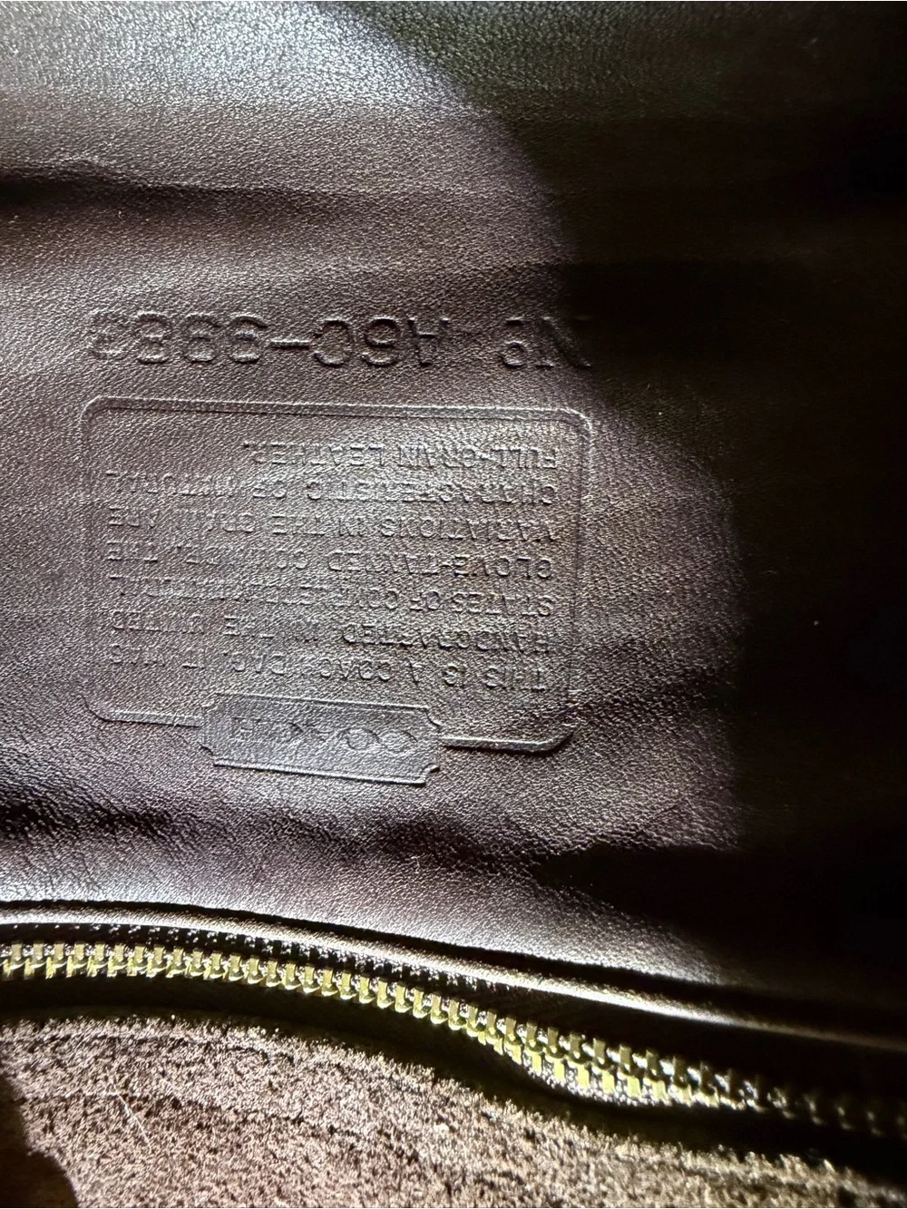 Vintage Coach Regina mahogany Brown Leather Top-Handle Crossbody Bag